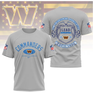 Washington Commanders Law Enforcement Appreciation T Shirt Washington Commanders Law Enforcement Appreciation T Shirt