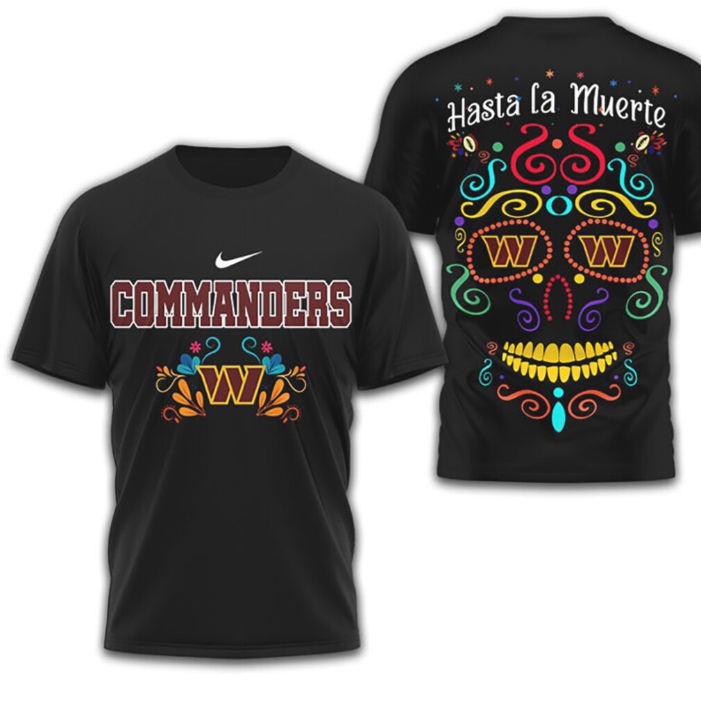 Washington Commanders Official NFL Day of the Dead 3D Shirt Washington Commanders Official NFL Day of the Dead 3D Shirt