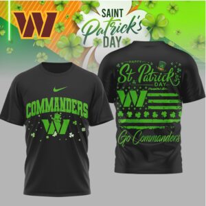 Washington Commanders St. Patrick's Day Shamrock T Shirt