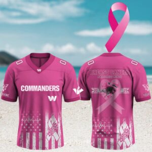 Washington Commanders x Breast Cancer Awareness Month NFL Gameday Jersey Washington Commanders x Breast Cancer Awareness Month NFL Gameday Jersey
