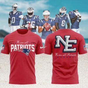 We Are All Patriots Red New England Football Fan Pride Classic T Shirt
