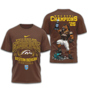 Western Michigan Broncos Myrtle Beach Bowl Champions 2025 Football Sport Shirt