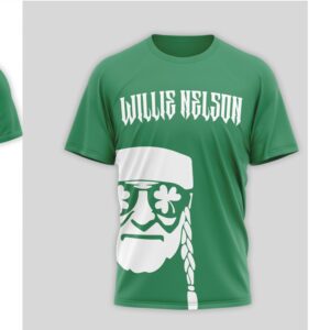 Willie Nelson Feeling Lucky St. Patrick’s Day Green Graphic T Shirt Irish Clover Shirt Willie Nelson Feeling Lucky St. Patrick’s Day Green Graphic T Shirt Irish Clover Shirt