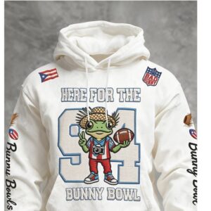 Here For The Bunny Bowl Coqui Frog Puerto Rico Pride Friend Gift Hoodie