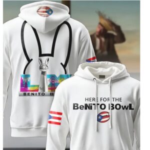 Official Benito Bowl Super Bowl LX Puerto Rico FlagHoodie