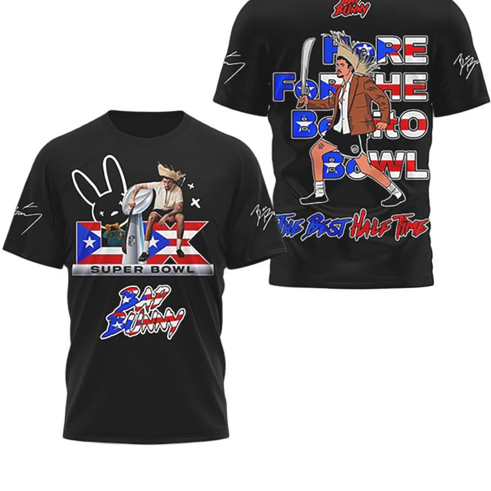 Bad Bunny Super Bowl Half Time World Tour Vintage 90s Friend Gift T Shirt Bad Bunny Super Bowl Half Time World Tour Vintage 90s Friend Gift T Shirt