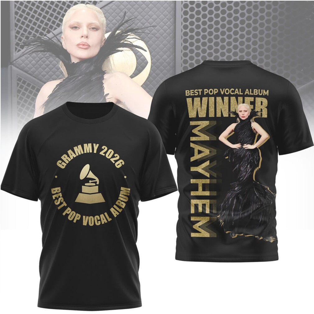 Lady Gaga Mayhem Grammy Winner 2026 Best Pop Vocal Album Concert T Shirt Lady Gaga Mayhem Grammy Winner 2026 Best Pop Vocal Album Concert T Shirt