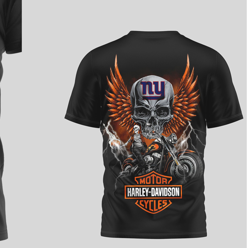 New York Giants Football T Shirt Retro Biker Skull Graphic T Shirt New York Giants Football T Shirt Retro Biker Skull Graphic T Shirt