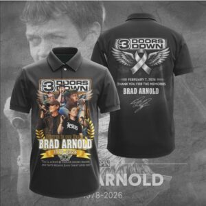 3 Doors Down Brad Arnold Memorial Tribute Forever In Our Heart Hoodie