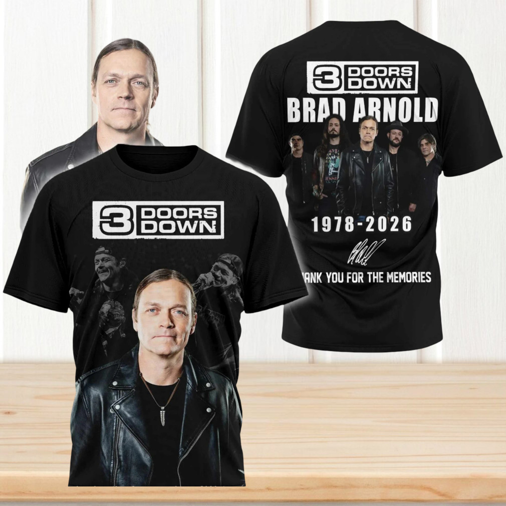 3 Doors Down Brad Arnold Rock Band Memories tshirt 3 Doors Down Brad Arnold Rock Band Memories tshirt