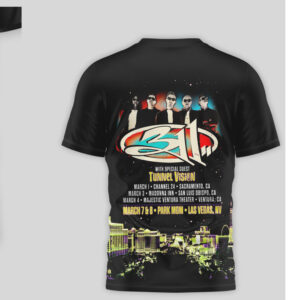 311 Day 2026 Las Vegas Residency Tunnel Vision Special Guest Concert Band Shirt