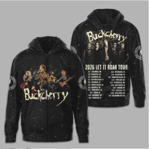 Buckcherry Let It Roar Tour 2026 Hard Rock Band Concert Music Fan T Shirt