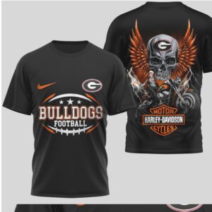 Georgia Bulldogs Football T Shirt Vintage Biker Skull Graphic Print Retro Game Day Clothing T Shirt Georgia Bulldogs Football T Shirt Vintage Biker Skull Graphic Print Retro Game Day Clothing T Shirt