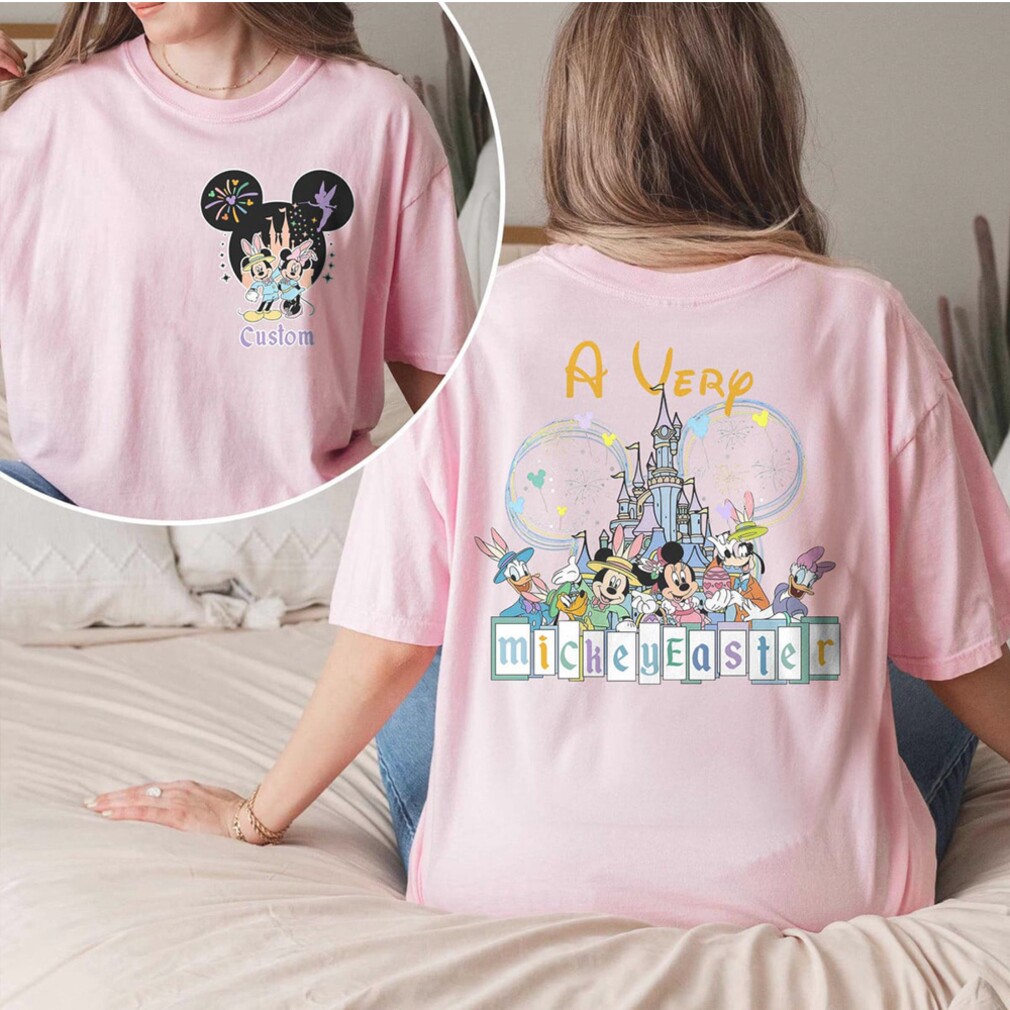 A Very Mickey Easter Personalized Disney Family Trip Castle Fireworks Comfort Colors Shirt A Very Mickey Easter Personalized Disney Family Trip Castle Fireworks Comfort Colors Shirt