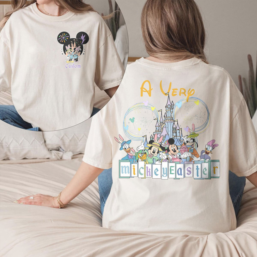 A Very Mickey Easter Personalized Disney Family Trip Castle Fireworks Comfort Colors Shirt A Very Mickey Easter Personalized Disney Family Trip Castle Fireworks Comfort Colors Shirt
