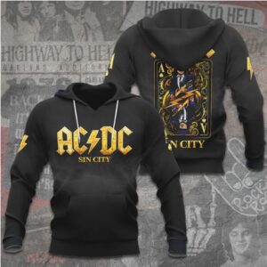 ACDC Sin City Vintage Playing Card Graphic Rock And Roll Fan Apparel Hoodie ACDC Sin City Vintage Playing Card Graphic Rock And Roll Fan Apparel Hoodie