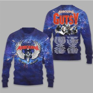 Airbourne No Guts No Glory World Tour Rock Fan Concert tshirt Airbourne No Guts No Glory World Tour Rock Fan Concert tshirt