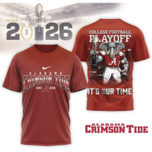 Alabama Crimson Tide 2026 College Football Playoff Championship Graphic Game Day Apparel T Shirt