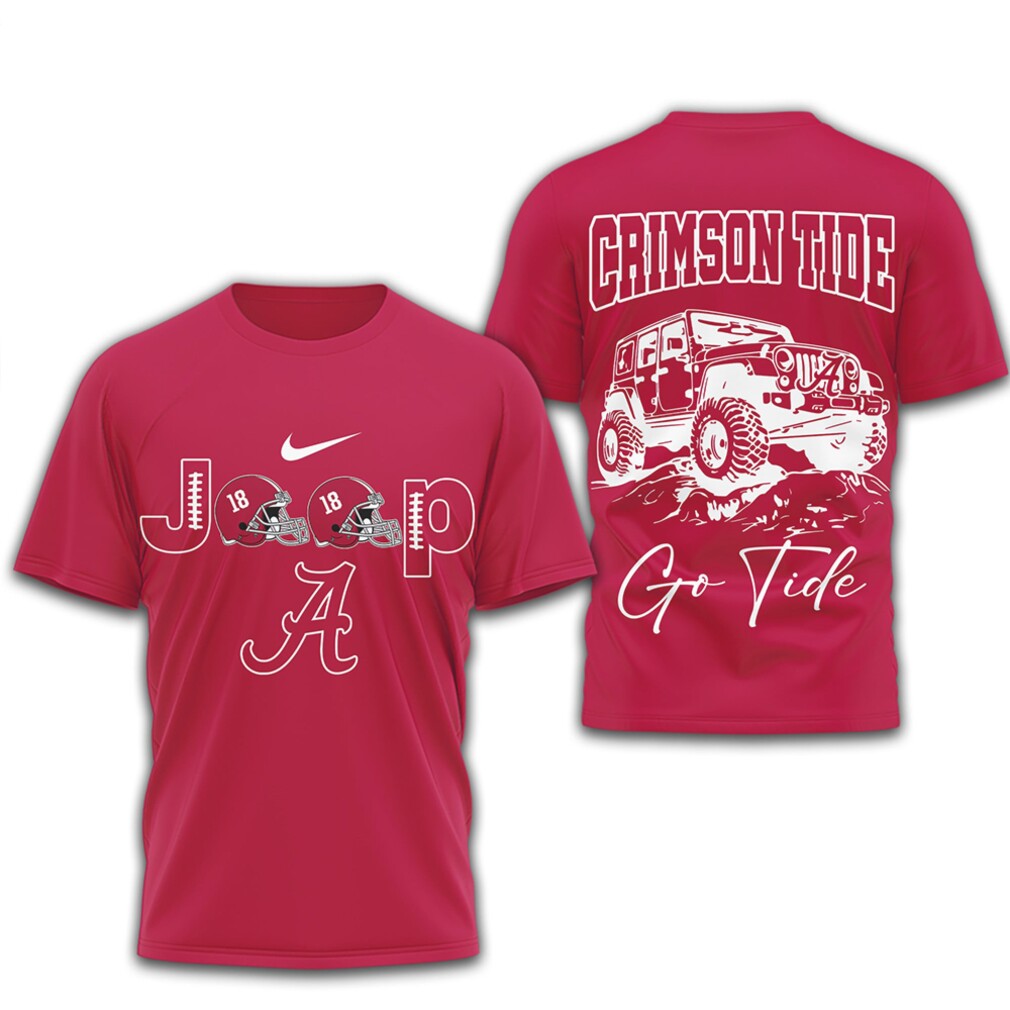 Alabama Crimson Tide Jeep Graphic Roll Tide Vintage Game Day Apparel Shirt Alabama Crimson Tide Jeep Graphic Roll Tide Vintage Game Day Apparel Shirt