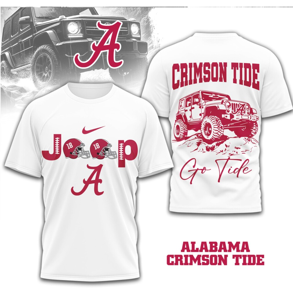 Alabama Crimson Tide Jeep Graphic Roll Tide Vintage Game Day Apparel Shirt Alabama Crimson Tide Jeep Graphic Roll Tide Vintage Game Day Apparel Shirt