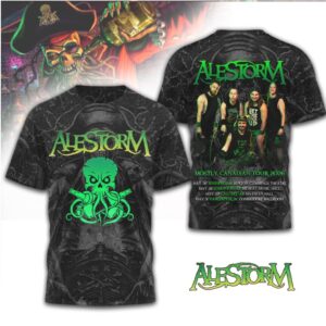 Alestorm Metal Band Mostly Canadian Tour Heavy Metal Music Fan tshirt