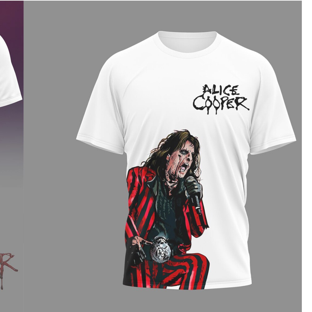 Alice Cooper 2026 Alice’s Attic World Tour Vintage Style White Graphic Rock T Shirt Alice Cooper 2026 Alice’s Attic World Tour Vintage Style White Graphic Rock T Shirt