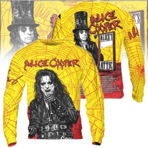 Alice Cooper Style Yellow Rock Concert Fan Alice Cooper Style Yellow Rock Concert Fan