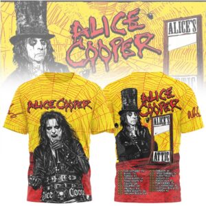 Alice Cooper Style Yellow Rock Concert Fan