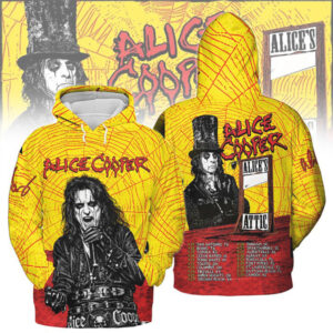Alice Cooper Style Yellow Rock Concert Fan