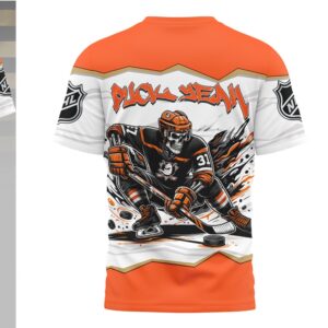 Anaheim Ducks Puck Yeah Skeleton Orange 90s Style Hockey Shirt Anaheim Ducks Puck Yeah Skeleton Orange 90s Style Hockey Shirt