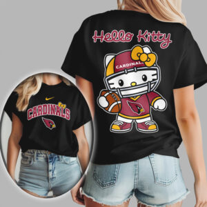 Arizona Cardinals Hello Kitty Retro Football Shirt Cute 90s Style Fan T Shirt