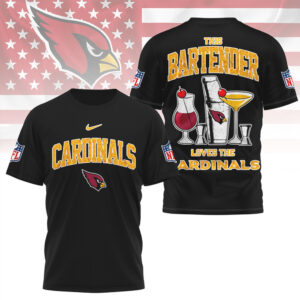 Arizona Cardinals This Bartender Loves The Cardinals Vintage NFL Game Day Fan T Shirt