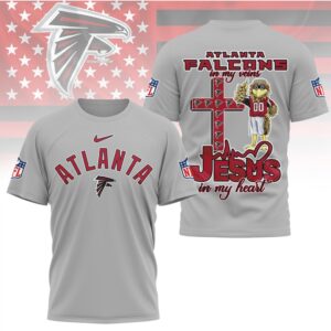 Atlanta Falcons Jesus In My Heart Religious Christian Faith Football Fan T Shirt Atlanta Falcons Jesus In My Heart Religious Christian Faith Football Fan T Shirt