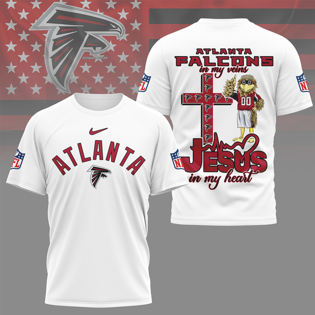 Atlanta Falcons Jesus In My Heart Religious Christian Faith Football Fan T Shirt Atlanta Falcons Jesus In My Heart Religious Christian Faith Football Fan T Shirt