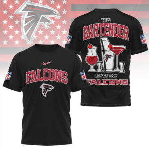 Atlanta Falcons This Bartender Loves The Falcons Retro Football T Shirt