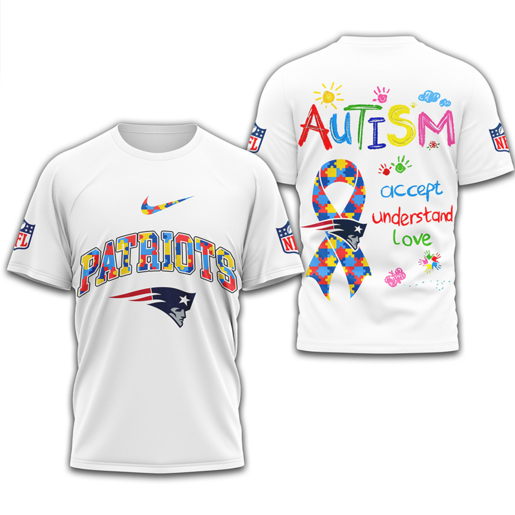 Autism Awareness New England Patriots Accept Understand Love Puzzle Piece Football Fan Support Shirt Autism Awareness New England Patriots Accept Understand Love Puzzle Piece Football Fan Support Shirt