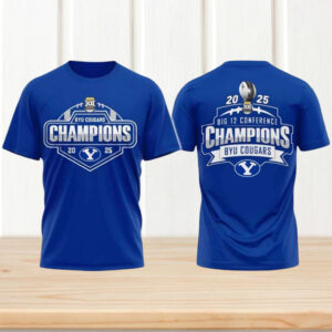 BYU Cougars Big 12 Conference Football Champions 2025 Performance Shirt BYU Cougars Big 12 Conference Football Champions 2025 Performance Shirt