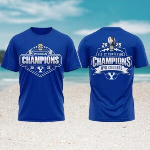 BYU Cougars Big 12 Conference Football Champions 2025 Performance Shirt