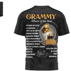 Bad Bunny Grammy Album Of The Year Tracklist Black Streetwear 90s Graphic T Shirt