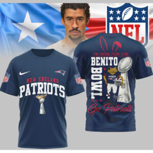 Bad Bunny New England Patriots Benito Bowl Halftime Show Limited Edition Graphic T Shirt