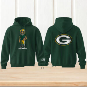 Bad Bunny x NFL Green Bay Packers Concho Coleccion Officially Licensed Green Hoodie Bad Bunny x NFL Green Bay Packers Concho Coleccion Officially Licensed Green Hoodie