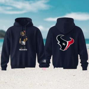 Bad Bunny x NFL Houston Texans Concho Coleccion Officially Licensed Navy Blue Team Hoodie