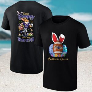 Baltimore Ravens Easter Bunny Graphic Some Bunny Loves The Ravens Football Fan T Shirt