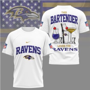 Baltimore Ravens This Bartender Loves The Ravens Purple Pride Game Day T Shirt Baltimore Ravens This Bartender Loves The Ravens Purple Pride Game Day T Shirt