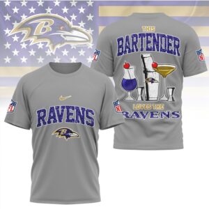 Baltimore Ravens This Bartender Loves The Ravens Purple Pride Game Day T Shirt