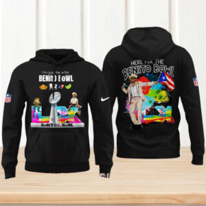 Benito Bowl Super Bowl LX Black Hoodie Bad Bunny Half Time Show Merchandise T Shirt Benito Bowl Super Bowl LX Black Hoodie Bad Bunny Half Time Show Merchandise T Shirt