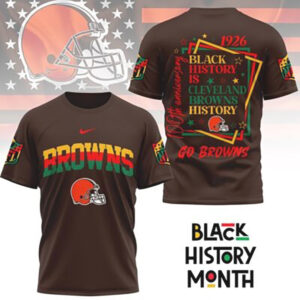 Black History Month Cleveland Browns 1926 Anniversary NFL Football Fan