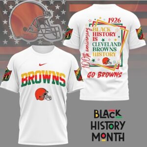 Black History Month Cleveland Browns 1926 Anniversary NFL Football Fan