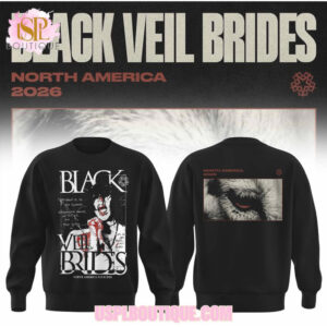 Black Veil Brides North America Tour 2026 Graphic Hoodie Gothic Rock Band Merch Black Veil Brides North America Tour 2026 Graphic Hoodie Gothic Rock Band Merch