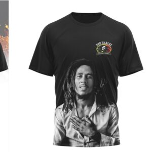 Bob Marley Happy Black History Month One Love Tribute Vintage Graphic Tee